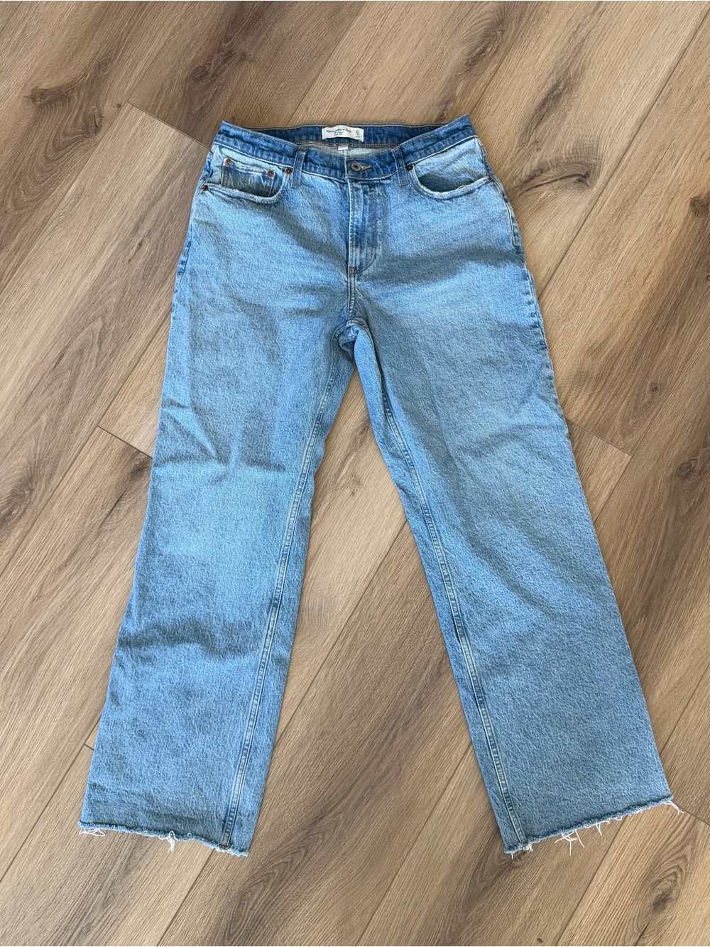 Abercrombie & Fitch Light Blue Straight-Leg Jeans
